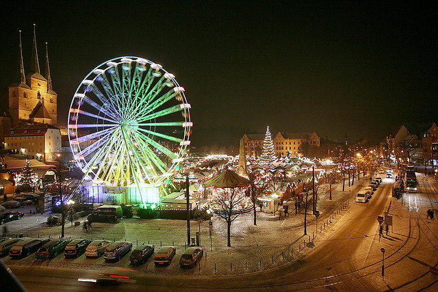 Weihnachtsmarkt Erfurt, foto v uwe driesel